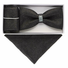 Load image into Gallery viewer, VITTORIO FARINA Rhinestone Bowtie &amp; Pocket Square
