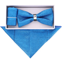 Load image into Gallery viewer, VITTORIO FARINA Rhinestone Bowtie &amp; Pocket Square
