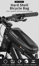 Load image into Gallery viewer, Bicycle Bag Phone Bag Waterproof Front Frame Cycling Bag Sensitive Touch Screen Road Bike Bag Bicycle Phone Bag Bike Phone Holder EVA Waterproof Handlebar Bag With Sensitive Bike Phone Front Frame Bag Bicycle Bag Phone Mount Top Tube Bag Bike 6.0-7.4 Inch
