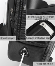 Load image into Gallery viewer, Bicycle Bag Phone Bag Waterproof Front Frame Cycling Bag Sensitive Touch Screen Road Bike Bag Bicycle Phone Bag Bike Phone Holder EVA Waterproof Handlebar Bag With Sensitive Bike Phone Front Frame Bag Bicycle Bag Phone Mount Top Tube Bag Bike 6.0-7.4 Inch
