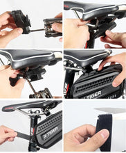 Load image into Gallery viewer, Bicycle Bag Rainproof Road Bike Bag 1.2L Large Capactity Cycling Seat Post Rear Bag For Bicycle Accessories Bike Bag Bicycle Under Seat Pouch Cycling Wedge Pack For Mountain Road Cycling Accessories Storage
