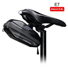 Load image into Gallery viewer, Bicycle Bag Rainproof Road Bike Bag 1.2L Large Capactity Cycling Seat Post Rear Bag For Bicycle Accessories Bike Bag Bicycle Under Seat Pouch Cycling Wedge Pack For Mountain Road Cycling Accessories Storage

