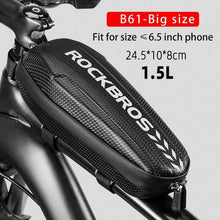 Load image into Gallery viewer, Bicycle Bag Reflective Front Top Frame Tube Bag Ultralight Portable Bike Big Capacity Pocket Cycling Accessories Top Tube Bike Bag Waterproof Bike Front Frame Bike Bag Bicycle Top Tube Bag Cycling Accessories
