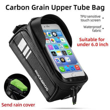 Load image into Gallery viewer, Bicycle Bag Reflective Front Top Frame Tube Bag Ultralight Portable Bike Big Capacity Pocket Cycling Accessories Top Tube Bike Bag Waterproof Bike Front Frame Bike Bag Bicycle Top Tube Bag Cycling Accessories
