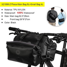 Load image into Gallery viewer, Bicycle Bag Waterproof Big Capacity Handlebar Bag 2 Piece Front Tube Cycling Bag  Bike Accessories Bike Bag Waterproof Bike Handlebar Bag Bicycle For Sport Bicycle Cycling Accessories
