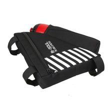 Load image into Gallery viewer, Bicycle Bag Waterproof Bike Triangle Bag Storage Mobile Phone Cycling Bag Bike Tube Pouch Holder Accessories Bike Frame Storage Bag Water Resistant Cycling Handlebar Top Tube Bag Under Seat Pouch Strap-On Adjustable Install Position
