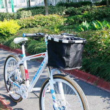 Load image into Gallery viewer, Bicycle Basket Handlebar Cycling Carryings Holder Bike Riding Pouch Cycle Biking Front Baggage Bag Load Bike Basket Detachable Bicycle Basket Folding Small Pet Cat Dog Carrier Front Handlebar Basket For Most Mountain Bikes And Bicycles Easy Install
