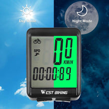 Load image into Gallery viewer, Bicycle Computer Road Bike Table Light Wired Wireless Waterproof Luminous Speedometer Waterproof Cycling Odometer Smart Sensor Auto Wake-Up Multi-Function Bicycle Speed Tracker With LCD Backlight Display
