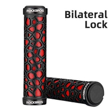 Load image into Gallery viewer, Bicycle Grips Rubber Handle Anti-Skid Cycling Handlebar Cuffs Lock Aluminum Alloy Bike Lock-On Mountain Bike Grips Bicycle Handlebar Locking Grips Non-Slip Handle Grips
