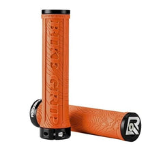 Load image into Gallery viewer, Bicycle Grips Rubber Handle Anti-Skid Cycling Handlebar Cuffs Lock Aluminum Alloy Bike Lock-On Mountain Bike Grips Bicycle Handlebar Locking Grips Non-Slip Handle Grips
