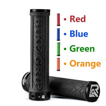 Load image into Gallery viewer, Bicycle Grips Rubber Handle Anti-Skid Cycling Handlebar Cuffs Lock Aluminum Alloy Bike Lock-On Mountain Bike Grips Bicycle Handlebar Locking Grips Non-Slip Handle Grips
