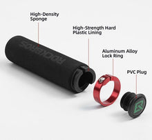 Load image into Gallery viewer, Bicycle Grips Rubber Handle Anti-Skid Cycling Handlebar Cuffs Lock Aluminum Alloy Bike Lock-On Mountain Bike Grips Bicycle Handlebar Locking Grips Non-Slip Handle Grips
