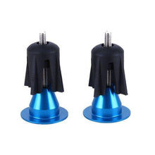 Load image into Gallery viewer, Bicycle Handlebar Rubber Grip End Cap Aluminium Alloy Lock Mountain Bike Handle Bar Grip Anti-Slip Bicycle Skid-Proof Grips Handlebar Cover Widen Holding Surface Unti-Skid Bike Grips Shockproof Handlebar Cover Ergonomic Design
