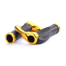 Load image into Gallery viewer, Bicycle Handlebar Rubber Grip End Cap Aluminium Alloy Lock Mountain Bike Handle Bar Grip Anti-Slip Bicycle Skid-Proof Grips Handlebar Cover Widen Holding Surface Unti-Skid Bike Grips Shockproof Handlebar Cover Ergonomic Design
