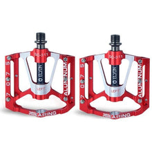 Load image into Gallery viewer, Bicycle pedal Flat Bike Pedals Road 3 Seal Bearings Mountain Bike aluminum Wide Platform Mountain Bike Pedals Flat Bicycle Pedals Lightweight Road Bike Pedals Fiber Sealed Bearing Flat Pedals
