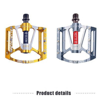 Load image into Gallery viewer, Bicycle pedal Flat Bike Pedals Road 3 Seal Bearings Mountain Bike aluminum Wide Platform Mountain Bike Pedals Flat Bicycle Pedals Lightweight Road Bike Pedals Fiber Sealed Bearing Flat Pedals
