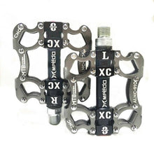 Load image into Gallery viewer, Bicycle Pedals Sealed 2 Bearing Cleats Pegs Road Mountain Bike Pedal Aluminum Alloy Anti-slip Cycling Parts Mountain Bike Pedals Bicycle Flat Pedals Aluminum Sealed Bearing Lightweight Platform For Road Mountain
