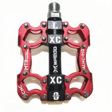 Load image into Gallery viewer, Bicycle Pedals Sealed 2 Bearing Cleats Pegs Road Mountain Bike Pedal Aluminum Alloy Anti-slip Cycling Parts Mountain Bike Pedals Bicycle Flat Pedals Aluminum Sealed Bearing Lightweight Platform For Road Mountain
