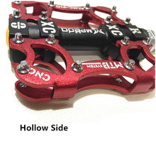 Load image into Gallery viewer, Bicycle Pedals Sealed 2 Bearing Cleats Pegs Road Mountain Bike Pedal Aluminum Alloy Anti-slip Cycling Parts Mountain Bike Pedals Bicycle Flat Pedals Aluminum Sealed Bearing Lightweight Platform For Road Mountain
