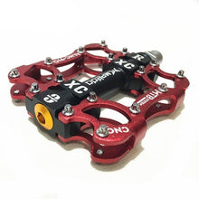 Load image into Gallery viewer, Bicycle Pedals Sealed 2 Bearing Cleats Pegs Road Mountain Bike Pedal Aluminum Alloy Anti-slip Cycling Parts Mountain Bike Pedals Bicycle Flat Pedals Aluminum Sealed Bearing Lightweight Platform For Road Mountain
