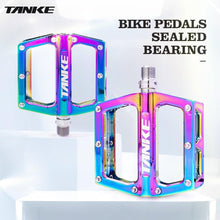 Load image into Gallery viewer, Bicycle pedals Ultralight Aluminum Alloy Colorful Hollow Anti-Skid Bearing Mountain Bike Foot pedal Pedals Aluminum Road Bike Pedals Sealed Bearing Bicycle Lightweight Platform Flat Pedals For Road Bikes
