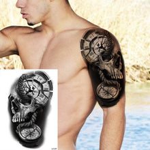 Load image into Gallery viewer, Big Black Tiger Tattoos Waterproof Leopard Tatoos Large Monster Body Arm Legs Tattoo Cool Tiger Face Temporary Tattoos For Women Men

