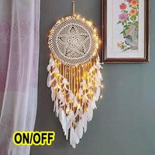 Load image into Gallery viewer, Big Dream Catcher Hanging/Light Decoration Dream Catcher Moon Dream Catcher Room Home Decor Dream Catcher Gifts For Mom Friends Women Girls Wall Decor Bedroom Decoration
