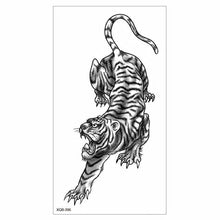 Load image into Gallery viewer, Big Tiger Lion Waterproof Temporary Sticker Tattoo Arm Legs Fake Tattoo Stickers For Adults Realistic Luxury Design For Mens Womens
