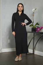 Load image into Gallery viewer, Button Down Ribbed Maxi Mackenzie Dress
