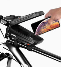 Load image into Gallery viewer, Bike Bag Frame Front Top Tube Waterproof Hard Shell Cycling Bag Touch Screen Phone Case Bicycle Accessories Bike Phone Mount Bag Cycling Waterproof Front Frame Top Tube Handlebar Bag With Touch Screen Holder Case
