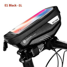 Load image into Gallery viewer, Bike Bag Frame Front Top Tube Waterproof Hard Shell Cycling Bag Touch Screen Phone Case Bicycle Accessories Bike Phone Mount Bag Cycling Waterproof Front Frame Top Tube Handlebar Bag With Touch Screen Holder Case

