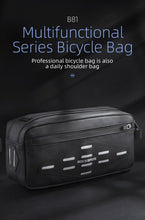 Load image into Gallery viewer, Bike Bag Front Bicycle Portable Handlebar Multi-purpose Large Capacity Backpack Road Cycling Frame Tube Bag Bike Handlebar Bag Front Frame Bag Bike Basket Storage Bag Bicycle Top Tube Bag Lightweight With Shoulder Straps For Road Mountain Bike Cycling
