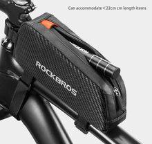 Load image into Gallery viewer, Bike Bag Waterproof Reflective Front Top Frame Tube Bag Large Capacity Ultralight Bicycle Bag Cycling Bike Top Tube Bag Front Frame Bag Water-resistant Bike Storage Bag Large Bike Pouch
