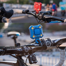 Load image into Gallery viewer, Bike Bell 4 Lamp Cycling Light 1200mAh Electric Horn Waterproof USB Charging Loud Alarm Security Bicycle Bell Bright Eyes Fully Waterproof Lumen Rechargeable Mountain Road Bike Headlight
