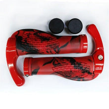 Load image into Gallery viewer, Bike Handlebar Ergonomics Bicycle Grips Bar Ends Plugs Grips Comfortable Bike Handle Grips Ergonomic Bike Grips Shock Absorption Mountain Bike Grips Non-Slip Bicycle Grips Aluminum Alloy Rings For Bicycle
