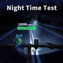 Load image into Gallery viewer, Bike Light Rainproof USB Rechargeable LED Bicycle Light Super Bright Flashlight Rechargeable Bicycle Light Bicycle Front Headlight LED Bike Headlight 3 Light Mode Fits All Bicycles Mountain Road
