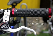 Load image into Gallery viewer, Bike Road Cycling Bicycle Handlebar Cover Grips Soft Rubber Anti-Slip Bike Handle Grip Lock Bar Non-Slip-Rubber Bicycle Handle Grip With Aluminum Lock Bike Grip For Scooter Cruiser Tricycle Wheel Chair Mountain Road Urban Foldable Bike
