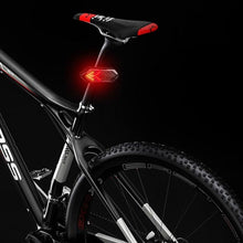 Load image into Gallery viewer, Bike Turn Signals Remote Control Bicycle Direction Indicator LED Rear Light USB Rechargeable Cycling Taillight With Horn Wireless Remote Control Bike Rear Light Back USB Rechargeable Safety Warning Cycling Light Fits On Any Road Bicycle
