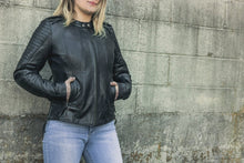 Load image into Gallery viewer, Biker - Women's Motorcycle Leather Jacket
