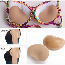 Load image into Gallery viewer, Bikini Chest Pad Bikini Set Breast Pads Breathable Push Up Sticky Bra Cups For Women Push Up Padded Bikinis Swimsuit Women Swimwear Women Thicker Breathable Sponge Bra Pad

