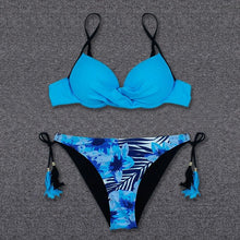 Load image into Gallery viewer, Bikini Push Up Swimwear  Bikini Set Pink Swimwear Women Micro Swimsuit Female Bandage Bikini Beach Wear Swimming Two-Piece Swimsuit Summer Swimsuit for Women
