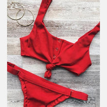 Load image into Gallery viewer, Bikinis Women's Swimsuit Women Bathing Suit Classic Bikini Bathing Suit High Cut Bikini Set Swimsuits Plus Size Swimwear Summer Push Up Swimwear Women Adjustable Swimsuit 2 Piece Female Bikini
