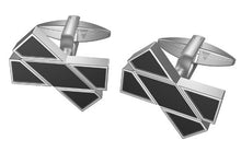 Load image into Gallery viewer, Black Bowtie Cufflinks

