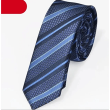 Load image into Gallery viewer, Black Business Dots Printed Polyester Men Necktie Slim Tie Formal Skinny Elegant Office Necktie For Men
