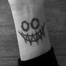 Load image into Gallery viewer, Black Clown Temporary Tattoo Sticker Body Art Arm Waist Fake Waterproof Tattoos Elegant Small Design For Men Women
