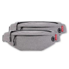 Load image into Gallery viewer, Black Crossbody Fanny Pack Simple Design Belt Bag Canvas Hands Free Travel Bag Sports Workout Durable Lightweight Fanny Packs For Festivals
