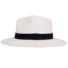 Load image into Gallery viewer, Black Fedora Hat Unisex Wide Brim Hat Autumn Winter Fedora Hat Wide Cap Winter Wool Classic Hat Men Elegant Gentleman Hat For Party
