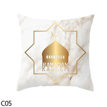 Load image into Gallery viewer, Black Gold Decor Pillow Case Ramadan Cushion Cover Pattern Decorative Cushion Pillowcase Stylish Pillow Home Decor Pillowcover
