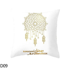 Load image into Gallery viewer, Black Gold Decor Pillow Case Ramadan Cushion Cover Pattern Decorative Cushion Pillowcase Stylish Pillow Home Decor Pillowcover

