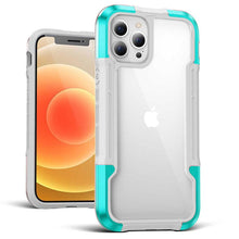 Load image into Gallery viewer, Black Green Luxury Shockproof Protective Phone Case For iPhone 13 12 Pro 11 Pro Max Bumper Transparent Hard iphone Cover Lightweight Slim Shockproof Protective Cover For iPhone
